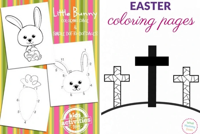 free printable easter coloring pages list