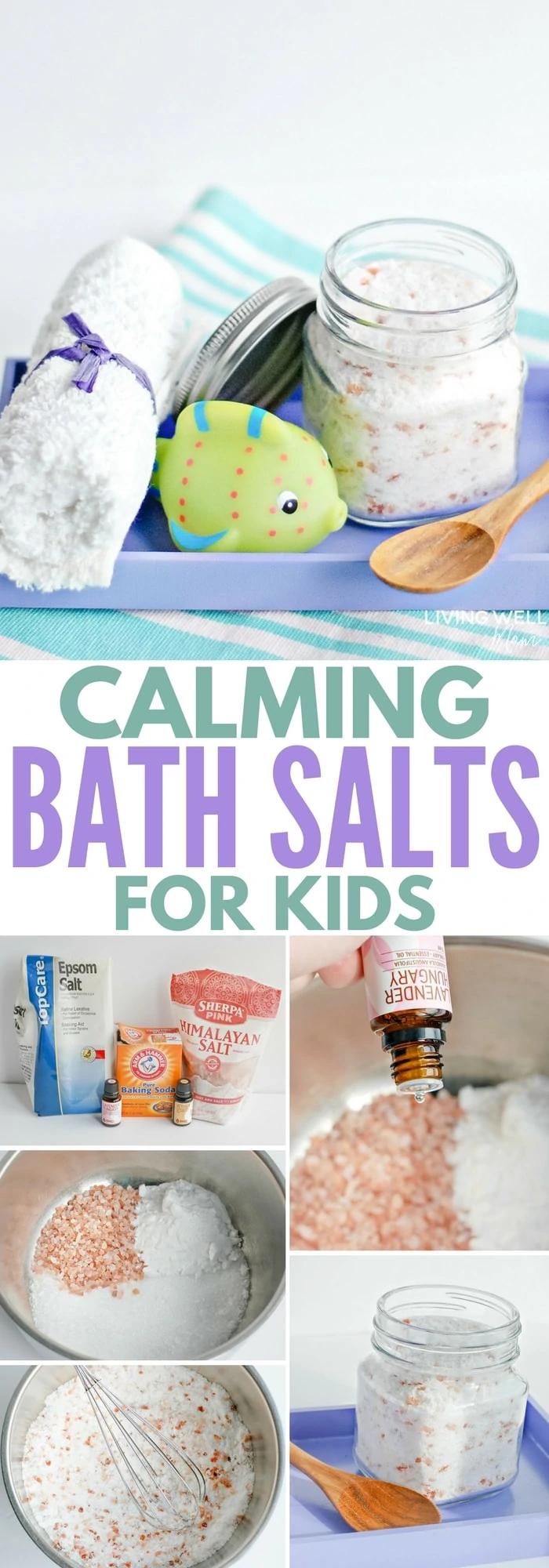 How to make calming bath salts for kids