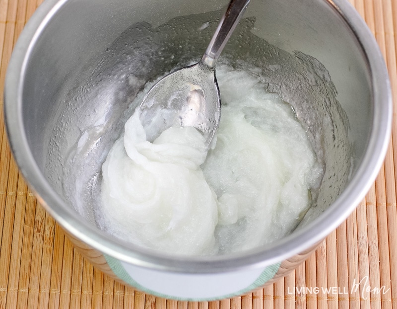 coconut oil mixture for homemade citrus body scrub