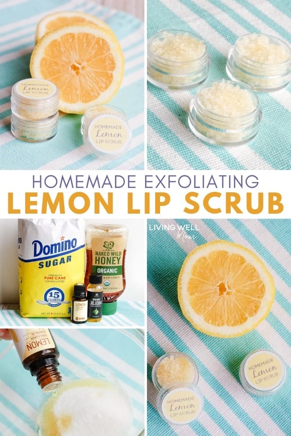 homemade exfoliating lip scrub