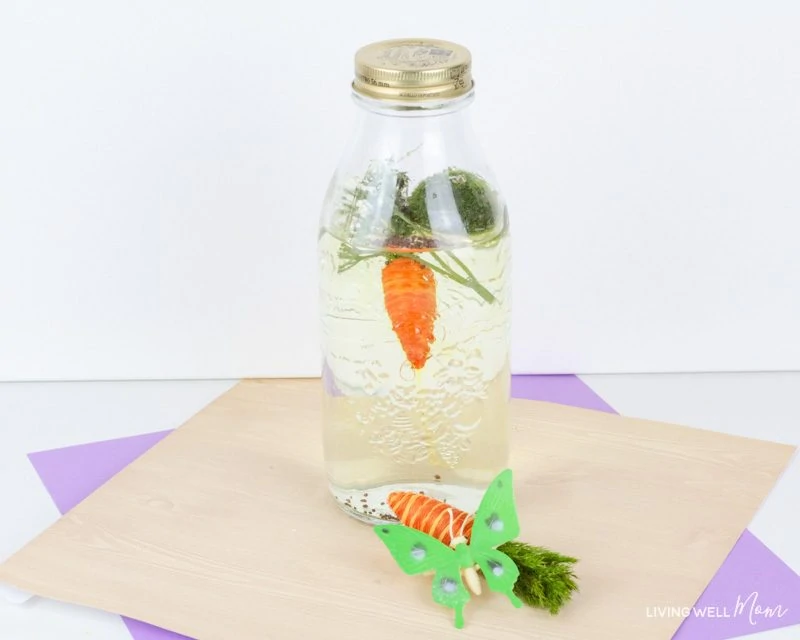 diy spring sensory bottle for kids