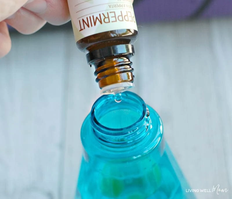 Adding peppermint to spray bottle