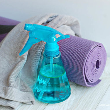 DIY yoga mat spray