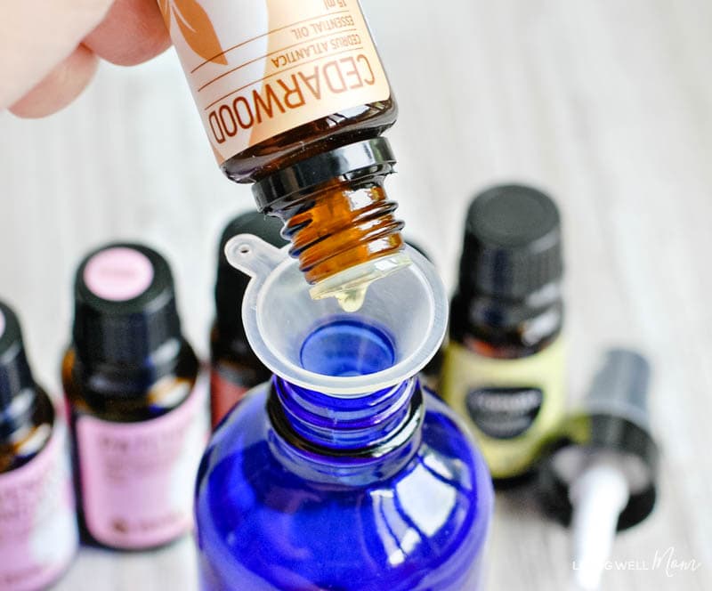 making a relaxing essential oil spray for kids