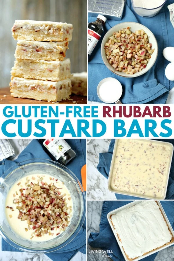 gluten-free rhubarb custard bars recipe
