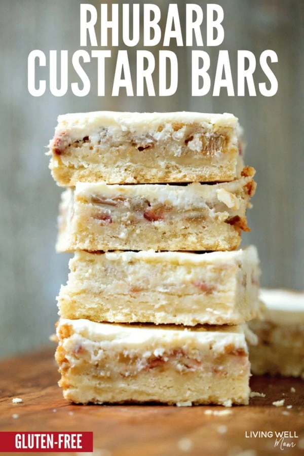Gluten-Free Rhubarb Custard bars recipe