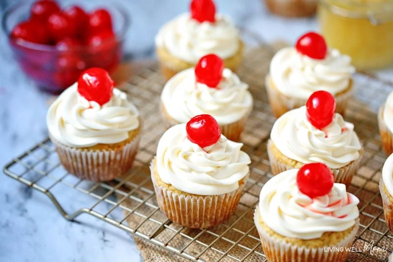 cupcakes with a cherry on top 
