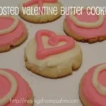 frosted valentine butter cookies