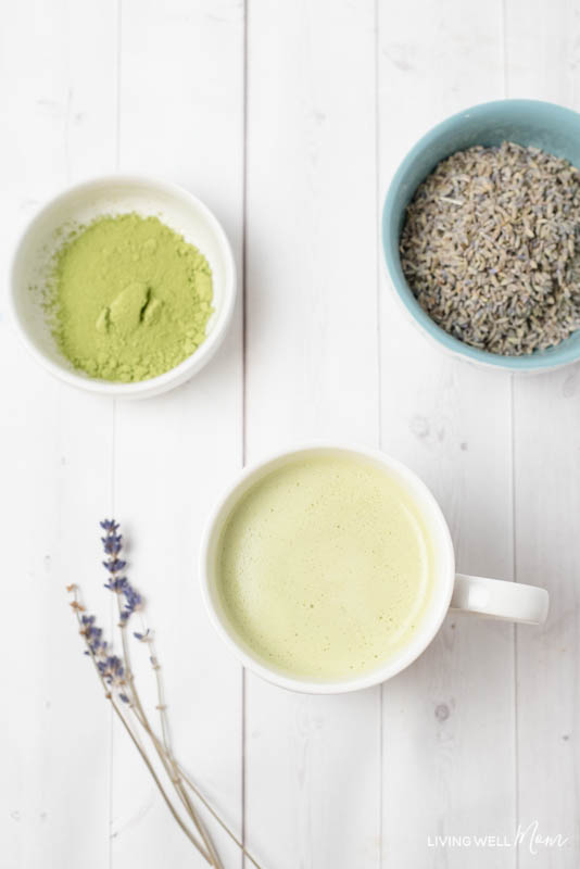 Lavender Matcha Green Tea Latte