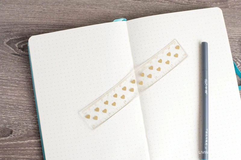 bullet journal marker and ruler