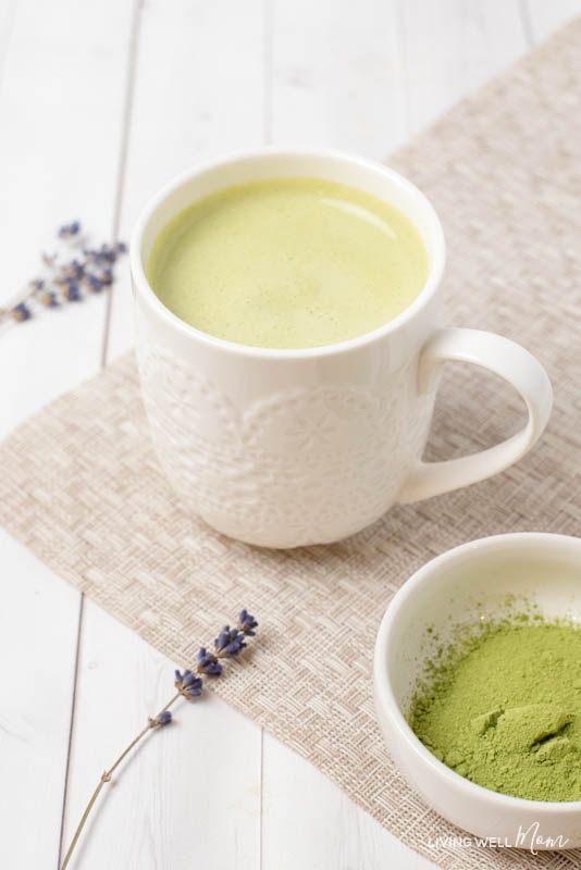 Lavender Matcha Green tea Latte