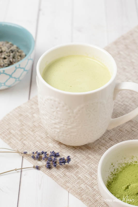 Lavender Matcha Green tea Latte