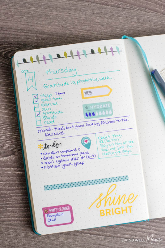 Bullet Journal Markers - The Organized Mom