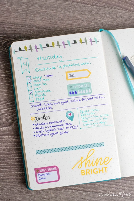 Fun & Colorful DIY Bullet Journal Ideas