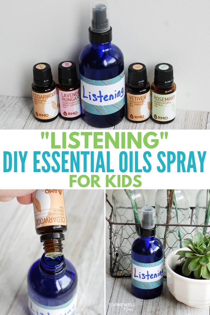 Listening DIY Essential Oil Spray for Kids recipe