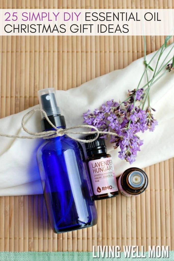 lavender scented linen spray for homemade christmas gift idea