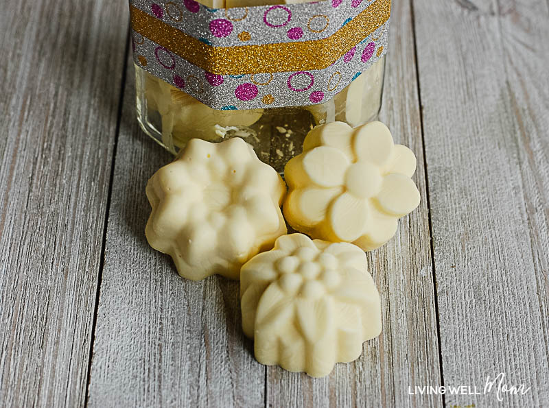 homemade shower steamers with essential oils