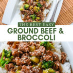the best ground beef and broccoli with rice dinner