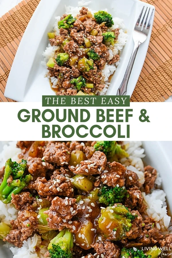 the best ground beef and broccoli with rice dinner