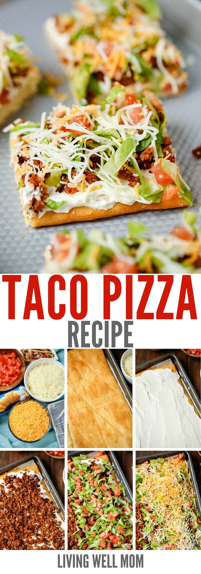 The Best Easy Taco Pizza Recipe Living Well Mom
