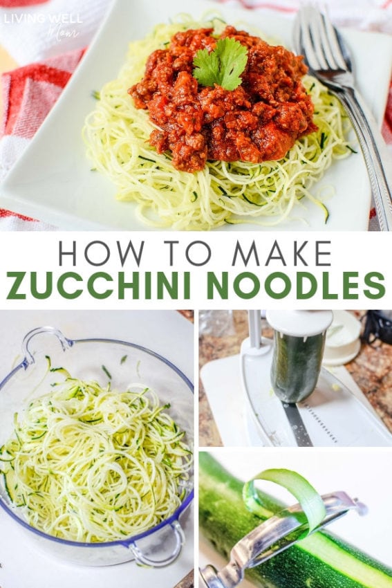 How to Make Zoodles (Zucchini Noodles)