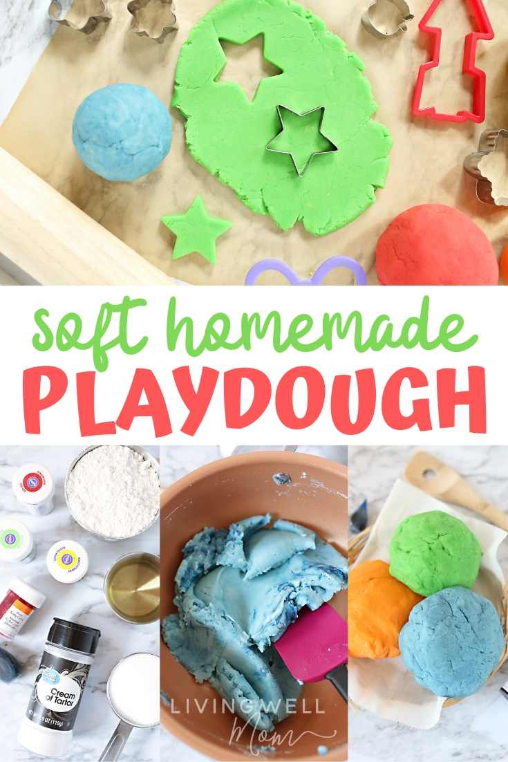 The Easiest Homemade Playdough Recipe {Lasts for Months!}