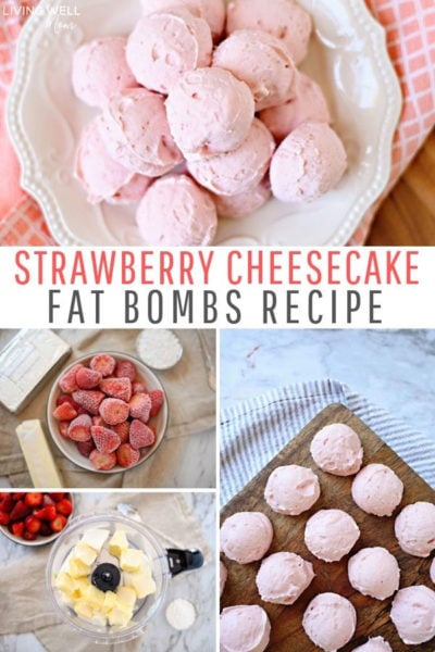 Strawberry Cheesecake Fat Bombs | Low-Carb Keto | Living Well Mom