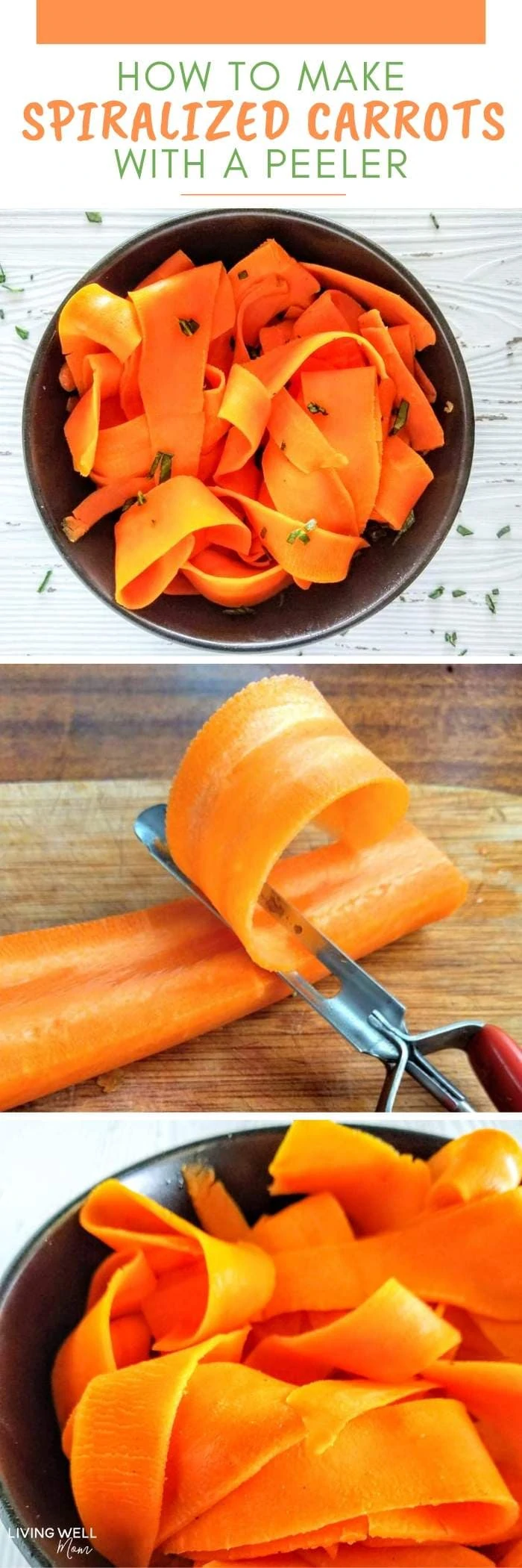 make spiralized carrots