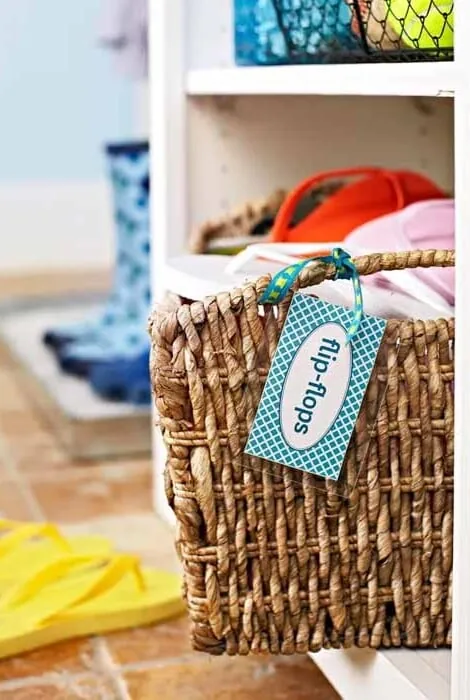 Pretty Laundry Room Organization with Printable Laundry Labels - Lydi Out  Loud