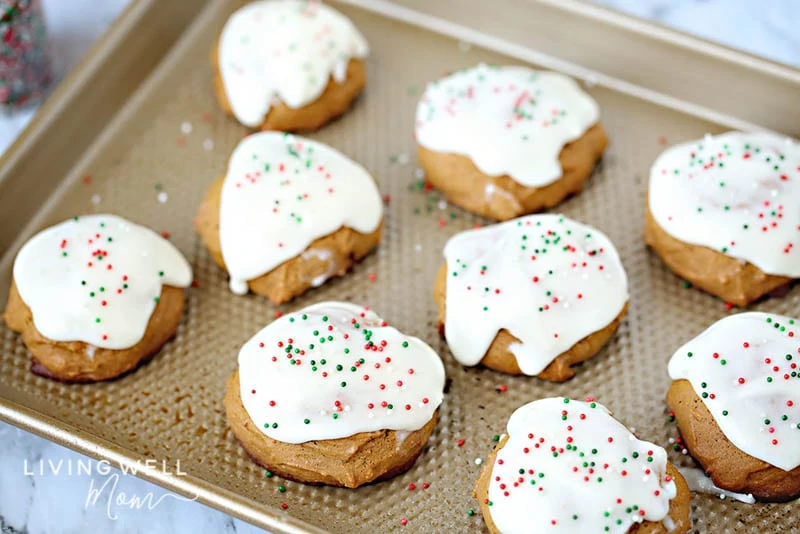 frosted gluten-free ginger cookies