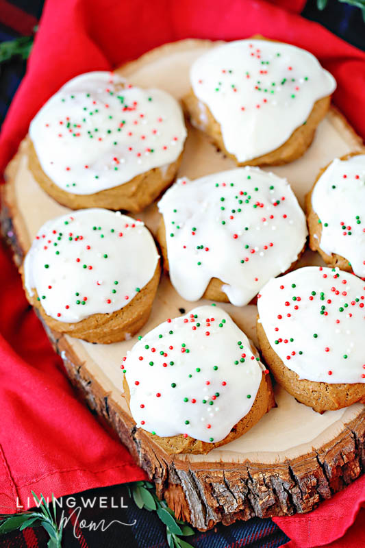 gluten-free frosted molasses cookies