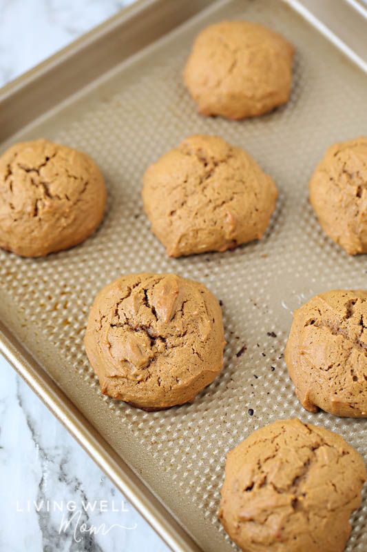 gluten-free ginger cookies on baking sheet