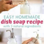 easy homemade dish soap recipe with natural ingredients