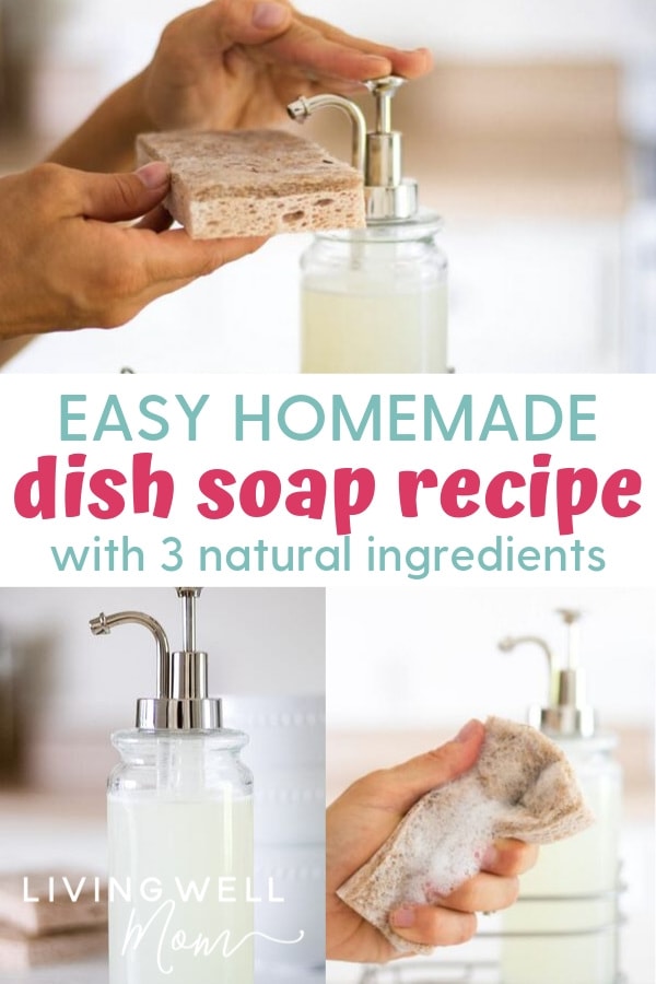 easy homemade dish soap recipe with natural ingredients