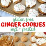 gluten-free soft frosted ginger cookies