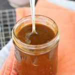 homemade pumpkin spice syrup in a jar