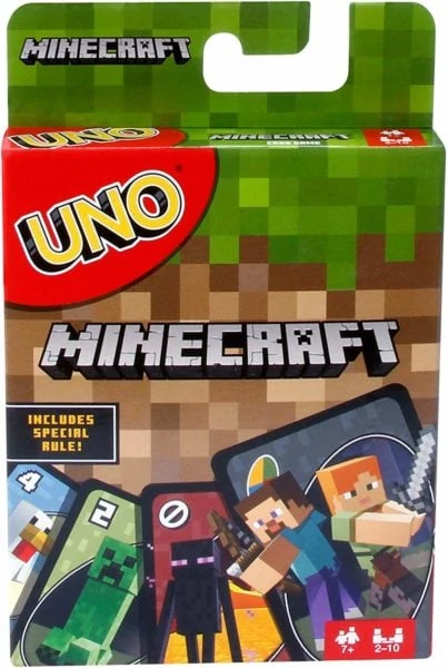 Minecraft Uno card game