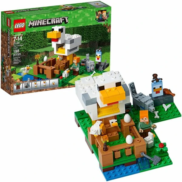 minecraft lego chicken set