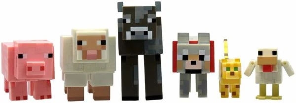 Minecraft animal toys cow sheep dog