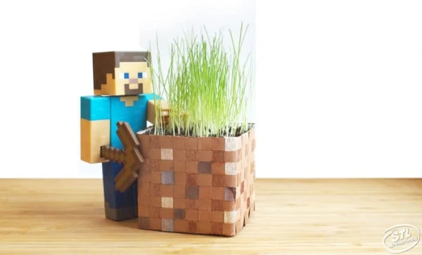 homemade minecraft grass block craft