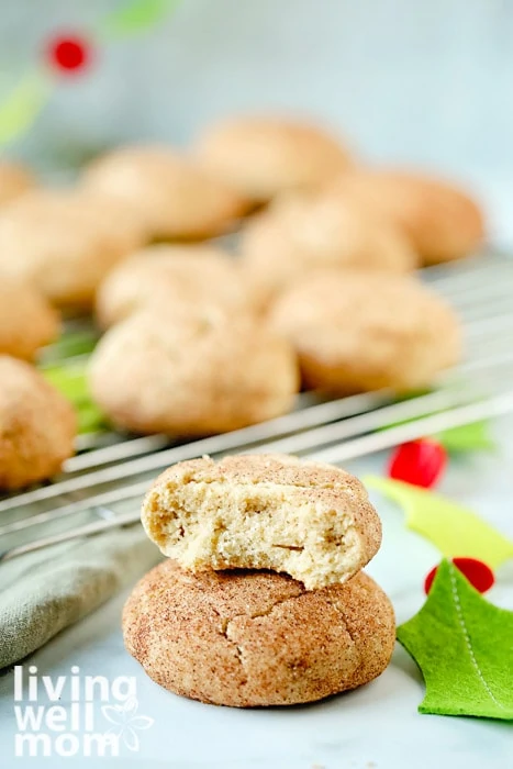 gf snickerdoodle with a bite taken out