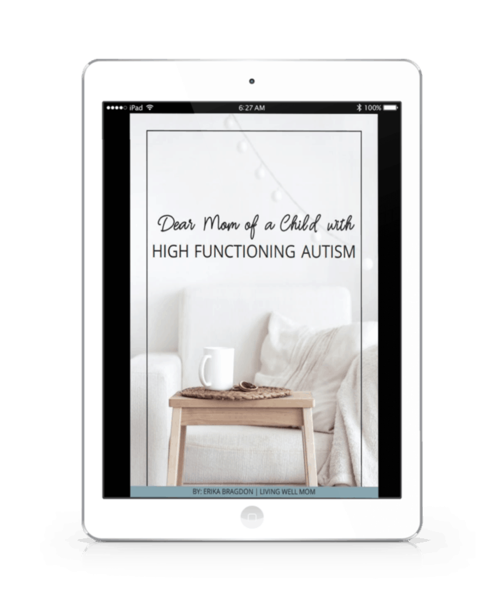 ipad with ebook dear mom of a child with high functioning autism