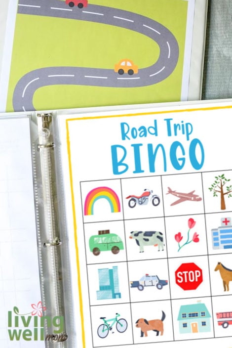 DIY Kids' Travel Binder + Free Printable Road Trip Games