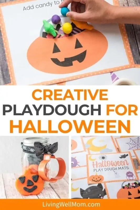 Creative play dough for Halloween pinterest image 