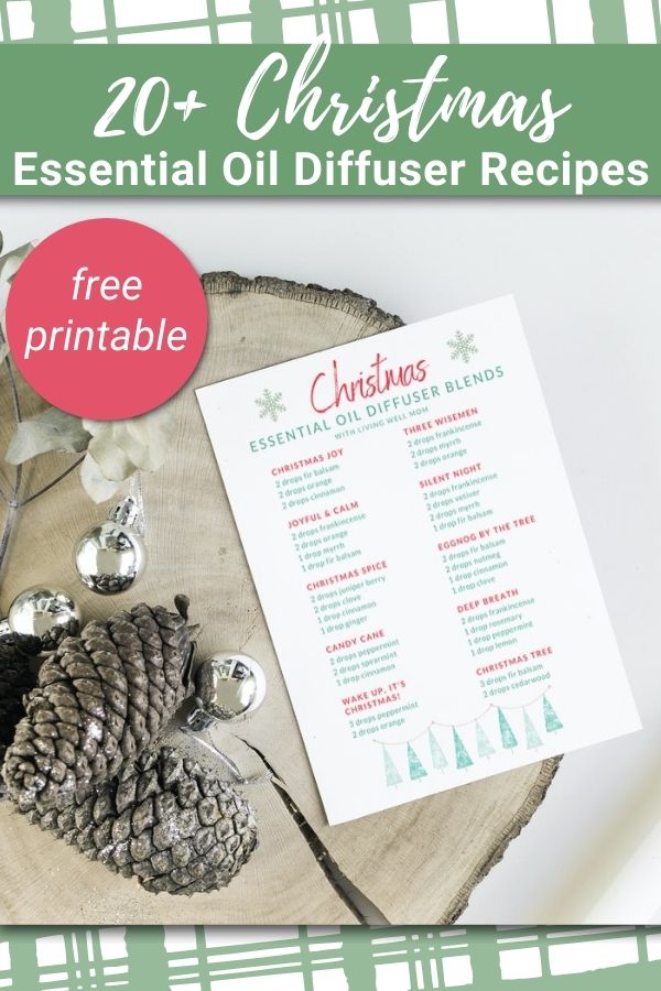 20+ christmas essential oil diffuser recipes free printable pin