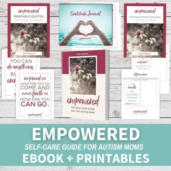 Printable images with encouraging quotes for moms from Empowered e-book