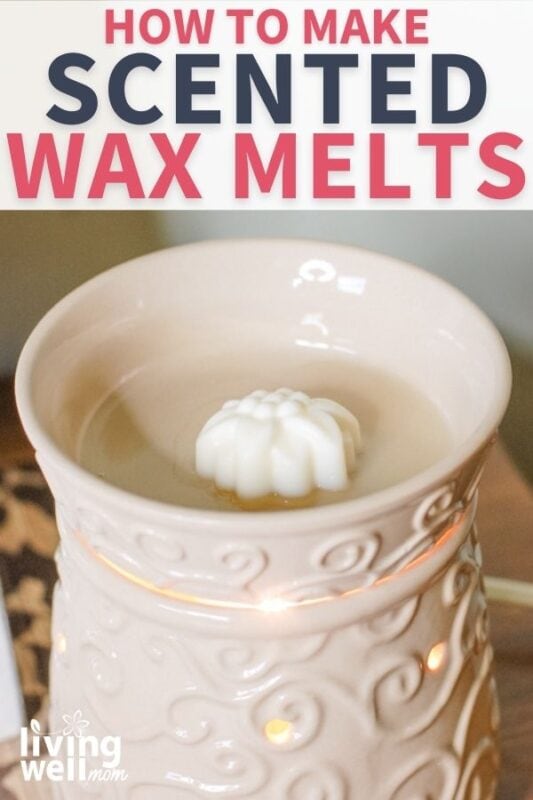 homemade wax melt in a warmer