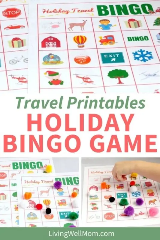 pinterest image travel printables holiday bingo game