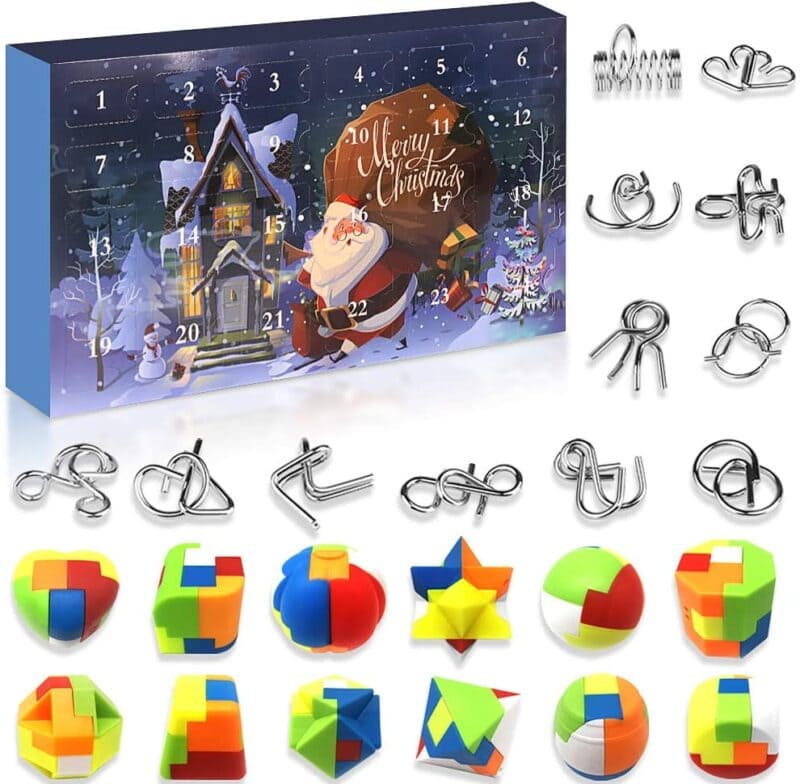 set of 25 brain teasers for advent activities