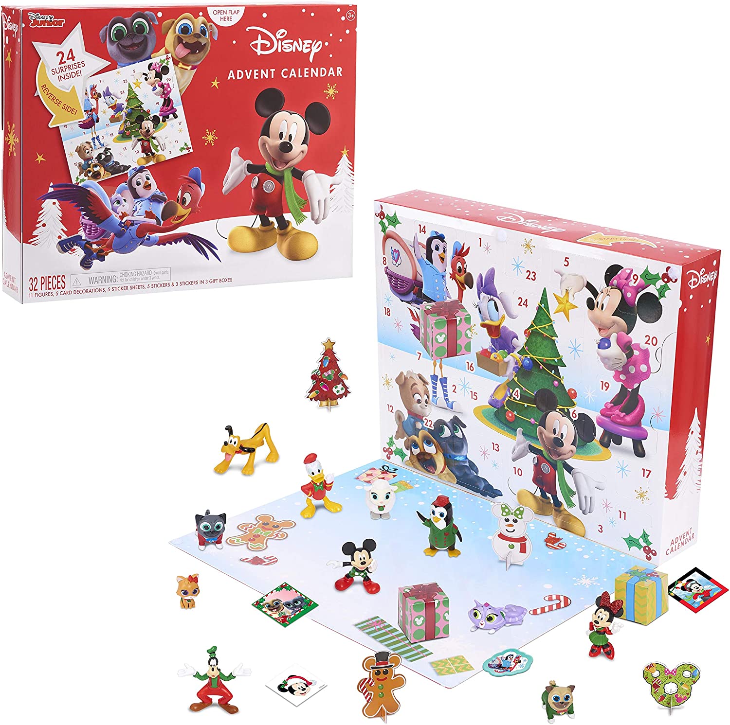 advent calendar with toys from disney junior